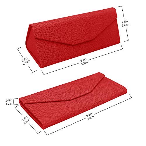 Image of Real Sic Glasses Case for Men and Women - Magnetic Folding Hard Shell Sunglass Holder - Inspired by Solid Color