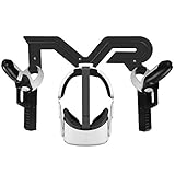 Eyglo VR Game Gun & Wall Mount Stand for Oculus Quest 2 Headset and Controllers Display Holder,...