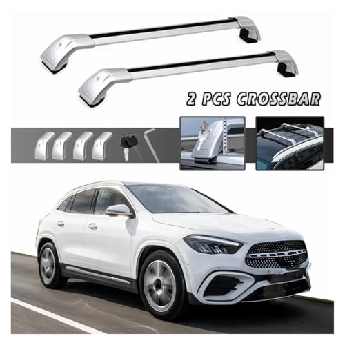 Barras techo con cerradura antirrobo ajustables para coche Hyundai Creta 6
