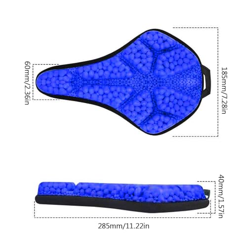 Coussin canal pour selle de vélo contre les douleurs d'assise