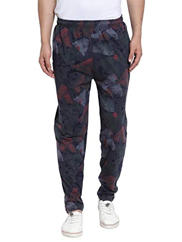 Image of UZARUS Men's Cotton Gym Sports Night Wear Track Pants with 2 Zipper Pockets - Pack of 2