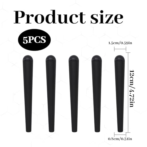 Joint HüLle,Transporthüllen 120mm Hülle Tube,Joint Case,Joint Hülsen,Joint Hüllen,Joint-Hülse Transporthülle,J-Tube Transporthülle Zubehör für TragenTransport(Schwarz) (5 Stück)