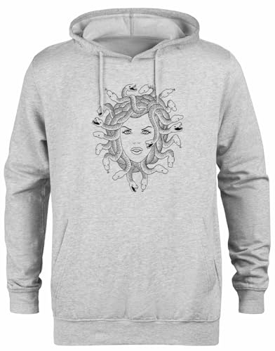 Pull à capuche méduse sweat gris unisexe streetwear sweat-shirt imprimé mode originale