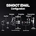 Linsoul SIMGOT EM6L 1DD + 4BA Hybrid Driver in-Ear Monitor, Gaming Earbud, HiFi IEM Earphone with 3D-Printed Resin Housing, Detachable OFC Silver-Plated Cable for Musician Audiophile