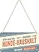 Produktbild Nostalgic-Art Retro Hängeschild PfotenSchild  Hunde-Haushalt  Geschenk-Idee für Hundebesitzer, aus Metall, Vintage-Design zur Deko, 10 x 20 cm