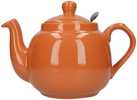 London Pottery Farmhouse Small Teapot with Infuser, Ceramic, Aqua, 2 Cup (600 ml)