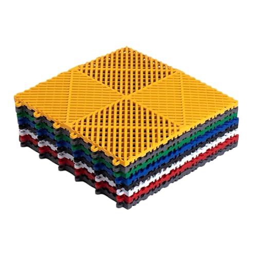 Rejillas De Drenaje Modulares Entrelazadas For Suelos De 4, 8, 16 Y 20 Piezas, For Garajes Y Baños, Fáciles De Limpiar.(Blue,16 pieces)