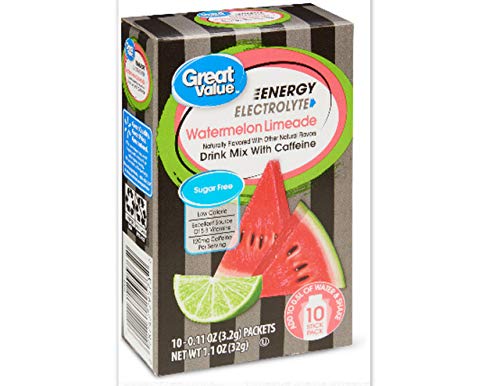 Great Value Electrolyte Energy 4 Pack: Watermelon Limeade (40 Packets) #TOP1