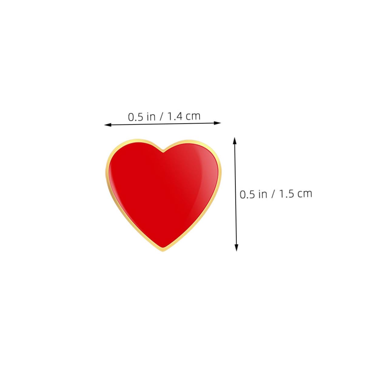 12pcs Brosche Stifte Set romantische Form Dekorative Broschen Hochzeitszeremonie Zinklegierung Herzstillung für Kleidung und Accessoires