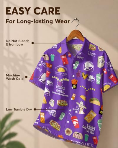 Image of 99TIMORO Horror Movie Men's Halloween Button Down Shirts Short Sleeve Top