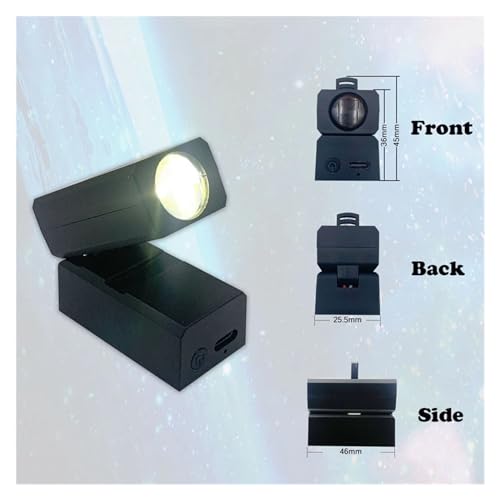 Veilleuse LED Halloween de projection murale Terre Lune sans fil USB - 4