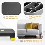 Yes4All 18.9" Aerobic Exercise Step Platform with 2 Risers, Adjustable Height Workout Stepper 3" 5.1" for Home Gym - Image 5