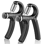 AIXPI Grip Strength Trainer, Hand Grip Exerciser Strengthener with Adjustable Resistance 11-132 Lbs (5-60kg), Forearm Strengthener, Hand Exerciser for Muscle Building and Injury Recover 2 Pack