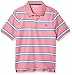IZOD Men's Short Sleeve Clearwater Engineered Stripe Advantage Polo
