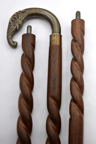 Canne décorative en bois marron idéale pour sublimer vos balades