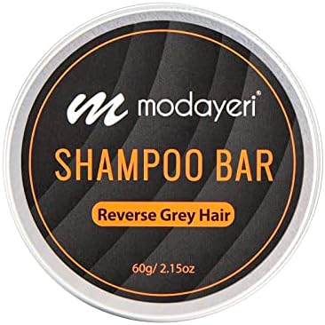 Reverse Grey Hair Shampoo Bar - Moisturizer, Extra Strength Refreshing Scalp , Gray Hair Coverage, Darkening, Natural Solid Shampoo, for Women and Men, Restore Shiny Hair, Paraben Free, 2.15 Oz