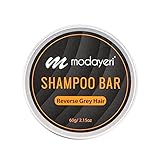 Reverse Grey Hair Shampoo Bar - Moisturizer, Extra Strength Refreshing Scalp , Gray Hair Coverage, Darkening, Natural Solid Shampoo, for Women and Men, Restore Shiny Hair, Paraben Free, 2.15 Oz