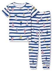 Blue Stripes & Sailboats (Tee & Pants Set)