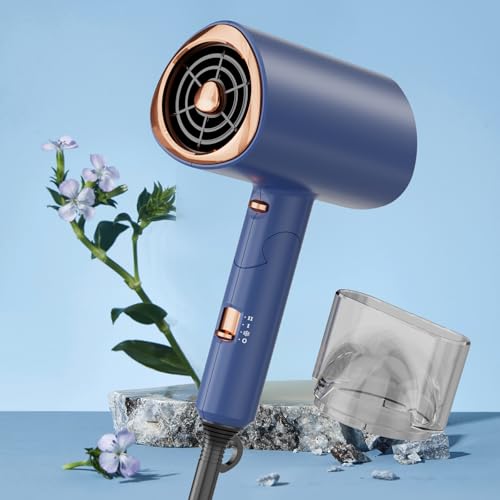 ドライヤー 大風量【2024年強化モデル・高速モーター】速乾 Nobelbird ヘアドライヤー 1200ｗ 57℃恒温 ヘアケア マイナスイオン 軽量 折り畳み式 360°ノズル 温度3段階調整 風速2段階調整 過熱防止機能 低騒音 ヘアサロン 旅行/家庭用 持ち運び便利 プレゼントにも最適 PSE認証済み ブルー