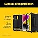 OtterBox iPhone 16e, iPhone 15, iPhone 14, & iPhone 13 (Only) - Defender Series Case - Black - Rugged & Durable - with Port Protection - Holster Clip Includes - Microbial Defense Protection
