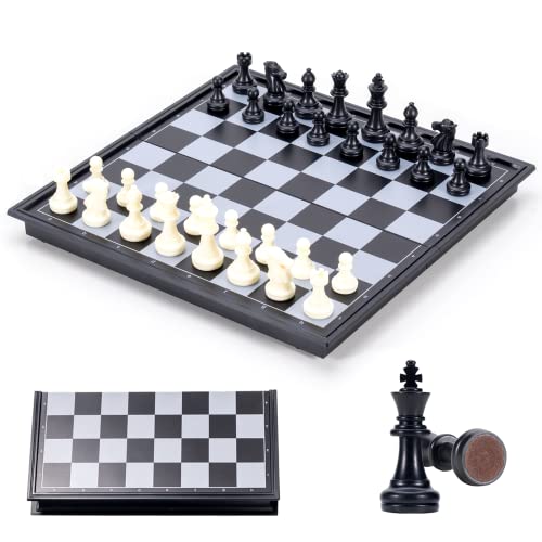 Jeu d'échecs, Echec Magnetique Pliable Echiquier, Mini...