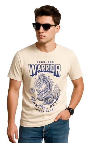 Image of Veirdo Men's T-Shirt Regular Fit Round Neck Pure Cotton Half Sleeve Graphics Printed T-Shirt Different Size Range S to 2XL