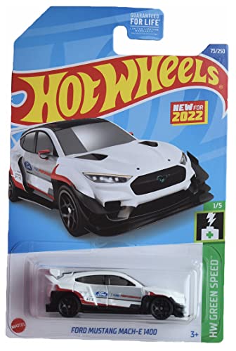 Hot Wheels Ford Mustang Mach-E 1400, Green Speed 1/5 miniatura 1