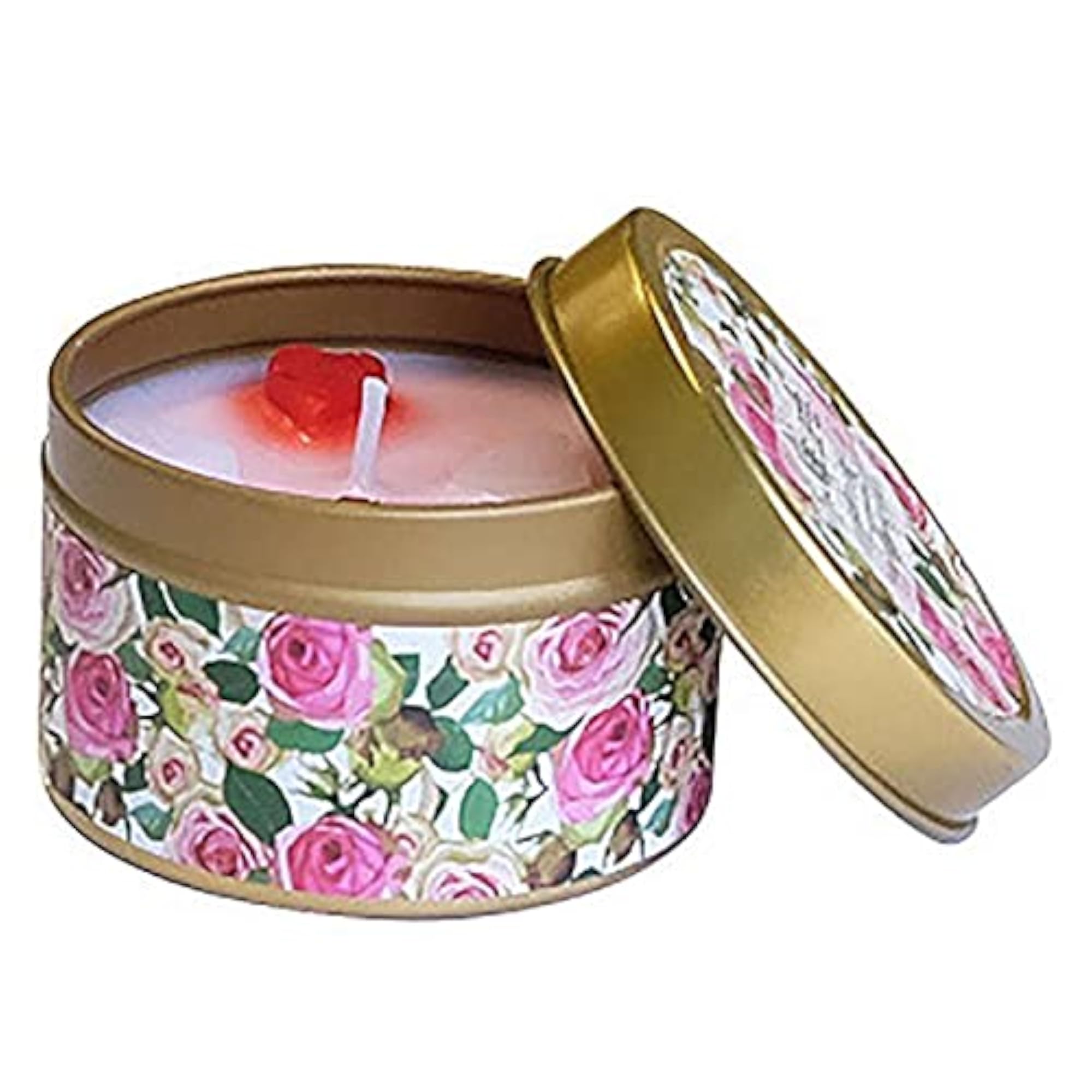 4PCS Romantic Decorative Scented Candle Tin Jars