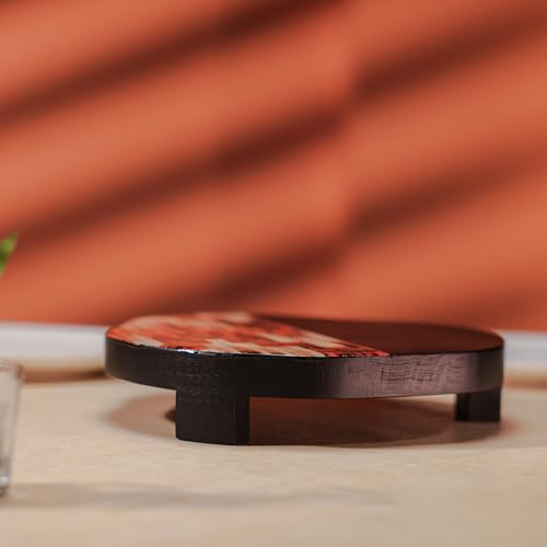 Image of Acacia Wood Riser /Trivet for Hot Pots & Pans - Heat-Resistant - Non-Slip, Durable