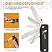ROXON S503G 9 in 1 Mini Multi Tool EDC Pocket Knife Multitool with G10 Handle,Scissors,Screwdriver,Threader,Awl, Flat Screwdriver,Ruler,Tweezers for Outdoors Fishing Camping,Gifts for Men