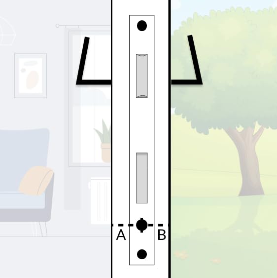 FTH - Serrure Encastrable Haut de Gamme SE 50 - Système de Retournement - Fermeture à Deux Tours - Têtière Nickelée Noir Mat - Coffre Acier - Axe 50 mm - Pour Porte d'Entrée - Noir