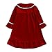 Christmas Fashion Velvet 𝐍ightgown Dress for Toddler Girls Princess Casual Dress Lace Long Sleeve (C, 2-3 Years)