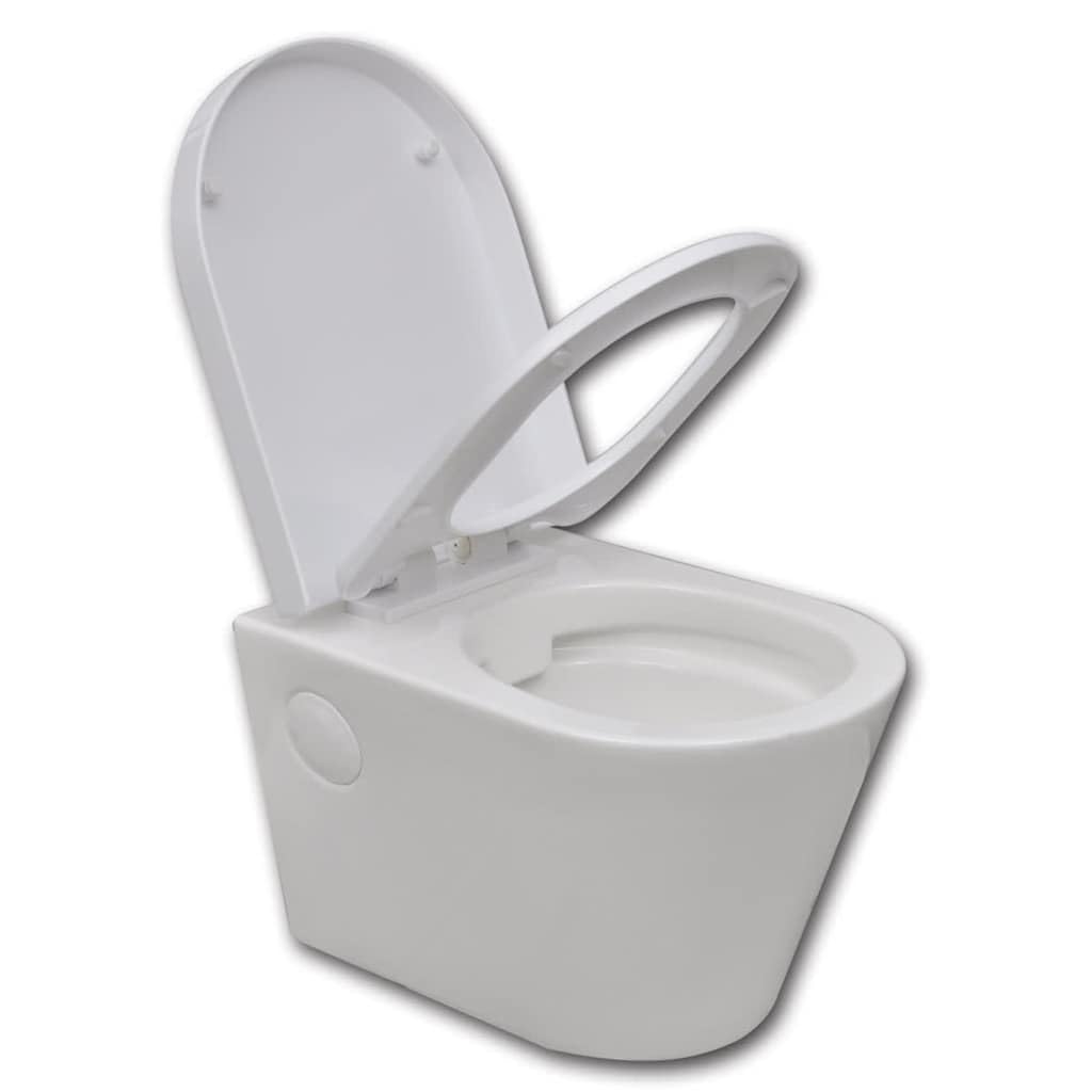 Narzędzia domowe - wisząca ceramiczna toaleta toaleta łazienka biały ukryty cysterna