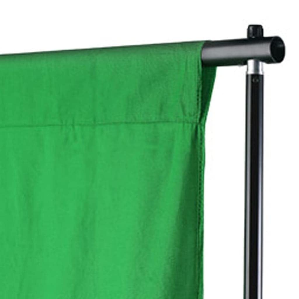 Chroma-Key - Sfondo fotografico senza supporto, in cotone, verde, 300 x 300 cm, per fotografia, video e streaming, opaco, lavabile, stirabile, adatto per ritratti