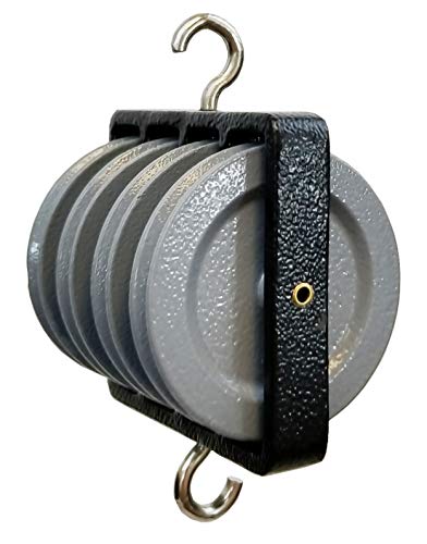 GSC International 16085 Quadruple Parallel Pulley, Aluminum
