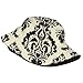 Asian Elephants Print Fashion Versatile Use Across Seasons Cap Sun Protection Bucket Hat Unisex Accessory Black