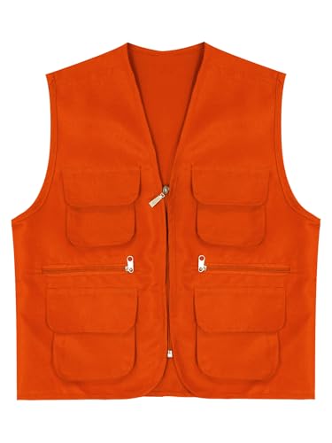 Multi-Pocket Safety Vests for Kids Boys Girls School Group Volunteer Work Uniform Sleeveless Waistcoat Jacket Top4