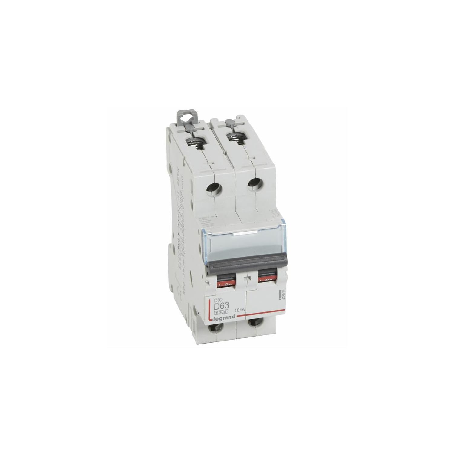 408021 Disjoncteur Bipolaire 63a - 2p Courbe D - 6/​10ka - à Vis - Legrand Dx3