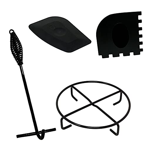 Dutch Oven Zubehör-Set – Deckelheber, Deckelständer, Schaber – praktisches Grill- & Outdoor-Zubehör für Camping, Dutch Oven & Gusseisenküche