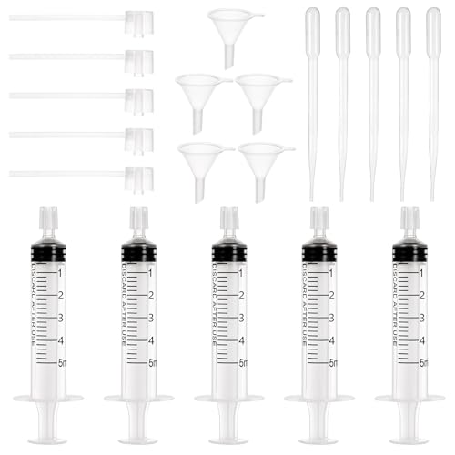 20 Pieces Perfume Transfer Kit & Refill Kit - Plastic Pump Tools Set Funnels Dispenser Pumps Syringes Droppers for Liquid Perfume, Essential Oils, and Cosmetics