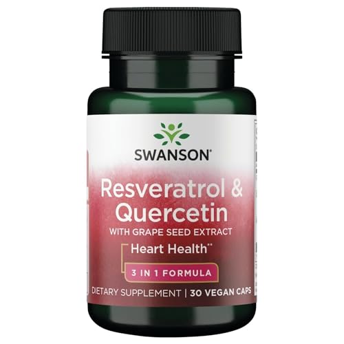 Swanson Resveratrol & Quercetin 30 Veg Capsules