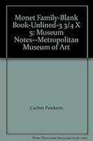 Monet Family-Blank Book-Unlined-3 3/4 X 5: Museum Notes--Metropolitan Museum of Art 1561523631 Book Cover