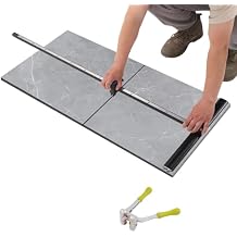 48" Portable Tile Cutter, Manual Tile Cutter with Tungsten Carbide Wheel Stable and Precise Linear Cut, Professional Cuts Tool for Porcelain & Ceramic Tiles