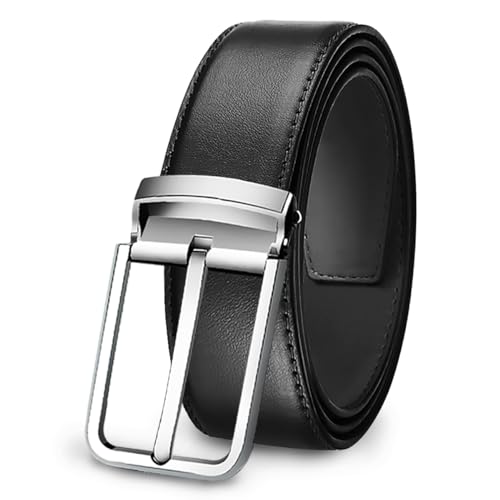 Ceinture pour homme coffret cuir véritable double face cadeau idéal élégant