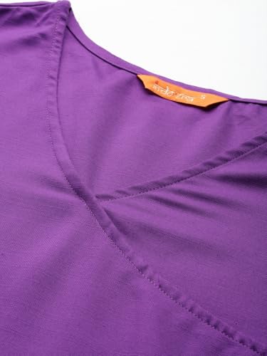 Image of INDO ERA Women's Straight Cotton Blend Solid Solid Kurta & Pant with Dupatta Set (IESTR10631)