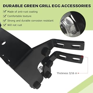 Hinge Assembly Kit fit Large Green Egg,Big Green Color Egg Accessories,Powder Coated Steel Hinge Set for Large Big Grill Green Egg