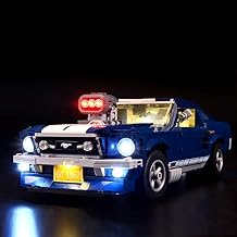 BRIKSMAX Led Lighting Kit for Ford Mustang-Compatible with Lego 10265 Building Blocks Model- Not Include The Lego Set