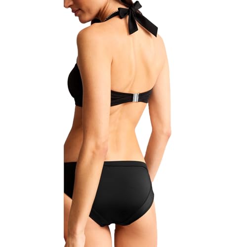 Sexybody Women' s Two Pieces Bikini Push Up Crop Top Swimsuits Square Neck Bathing Suits Teens Girls Halter Strap Tie2