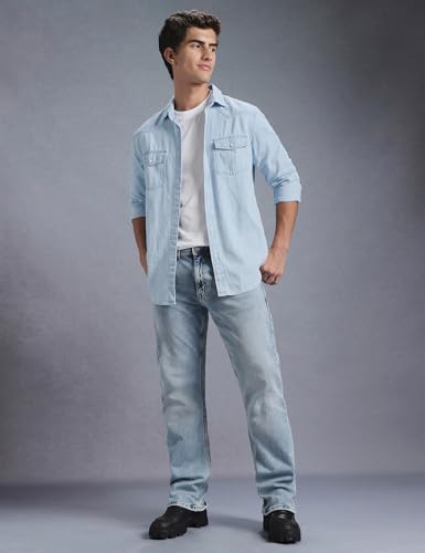 Image of INKD Men's Regular Fit Shirt - 100% Cotton | Casual Shirts for Men | Full Sleeve