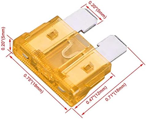 Heschen Standard Blade Fuse ATC-5 Auto Assorted Car Truck 5A Orange Pack of 50